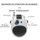 Cadeado Retrátil Para Capacete De Moto