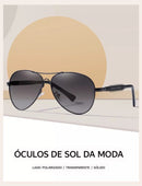 Óculos Aviador Armação de Titanium