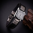 Pulseira de Couro Route 66