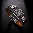 Pulseira de Couro Route 66